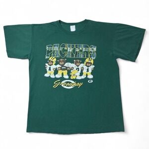 1990s Green Bay Packers NFL Teddy Bear Graphic T-shirt OSFA